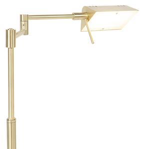 Designerska lampa stołowa złota LED ściemniacz dotykowy - Notia Oswietlenie wewnetrzne