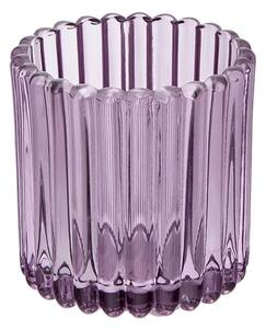 Altom Szklany świecznik na świeczkę Tealight, śr. 7,5 cm, fioletowy