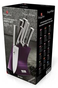 Berlinger Haus 6-częściowy zestaw noży w stojaku Royal Purple Metallic Line