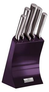 Berlinger Haus 6-częściowy zestaw noży w stojaku Royal Purple Metallic Line