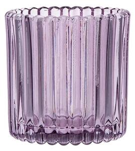 Altom Szklany świecznik na świeczkę Tealight, śr. 7,5 cm, fioletowy