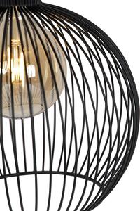 Designerska lampa wisząca czarna 30cm - Wire Dos Oswietlenie wewnetrzne