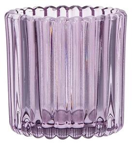 Altom Szklany świecznik na świeczkę Tealight, śr. 8,5 cm, fioletowy