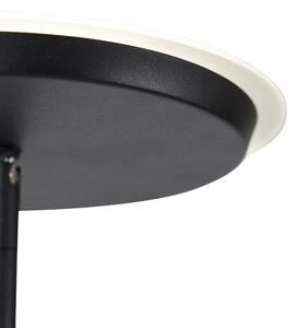 Nowoczesna lampa podłogowa czarna z diodą LED i ściemniaczem - Bumu Oswietlenie wewnetrzne