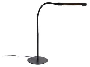 Designerska lampa stołowa czarna z diodą LED i ściemniaczem dotykowym - Palka Oswietlenie wewnetrzne
