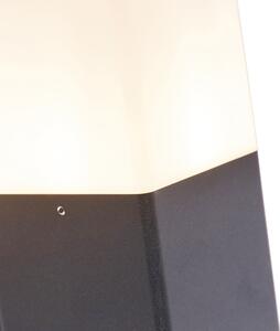 Zewnetrzna Kinkiet / Lampa scienna zewnętrzny czarny szkło matowe - Denmark Oswietlenie zewnetrzne