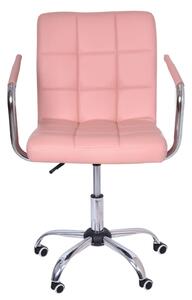 Fotel obrotowy Ritmo- różowy