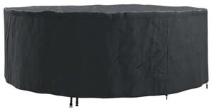 Pokrowiec na meble ogrodowe oksford 600d, wodoodporny i odporny na uv, czarny, okrągły 244x244x71 cm