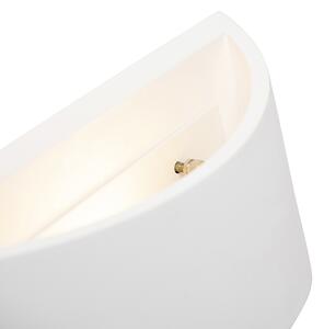 Nowoczesny Kinkiet / Lampa scienna biały 20cm - Gypsy Tum Oswietlenie wewnetrzne