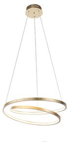 Designerska lampa wisząca złota 55cm LED ściemnialna - Rowan Oswietlenie wewnetrzne