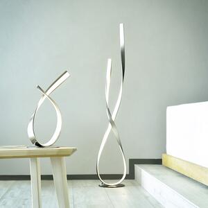 Designerska lampa stołowa stal LED ściemnialna - Belinda Oswietlenie wewnetrzne