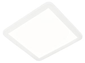 Zewnetrzna Plafon / Lampy sufitowe LED kwadratowy biały 30cm 3-stopniowe ściemnianie IP44 - Steve Oswietlenie zewnetrzne