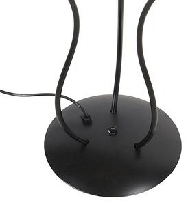 Designerska lampa stojąca czarna 3-punktowa - Wimme Oswietlenie wewnetrzne