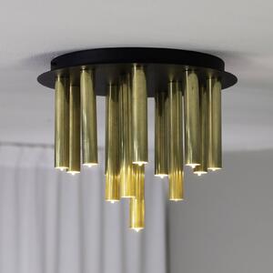 Markslöjd Lampa sufitowa Gocce, 13 świateł, mosiądz/czarny, żelazo, G9