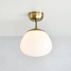 Markslöjd Lampa sufitowa Rise, kolor antyczny mosiądz, szkło, Ø 25 cm