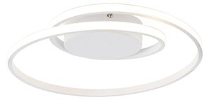 Designerski Plafon / Lampy sufitowe biały 3-stopniowe ściemnianie LED - Krula Oswietlenie wewnetrzne