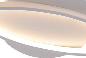 Designerski Plafon / Lampy sufitowe biały 80cm 3-stopniowe ściemnianie LED - Rowin Oswietlenie wewnetrzne