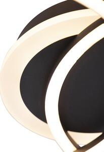 Designerski Plafon / Lampy sufitowe LED czarny 3-stopniowe ściemnianie - Veni Oswietlenie wewnetrzne