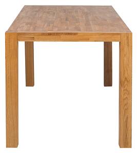 Rustykalny stół do jadalni prostokątny 150 x 85 cm jasne drewno dębowe Natura Beliani