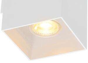 Designerski Kinkiet / Lampa scienna biały kwadratowy - Sab Oswietlenie wewnetrzne