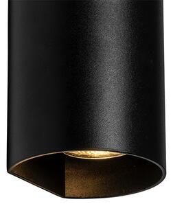 Designerska lampa ścienna czarna - Sabbir Oswietlenie wewnetrzne