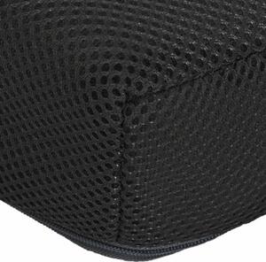 Poduszka na siedzisko czarny 39 x 38 x 8,5 cm pianka pu