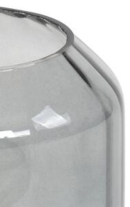 Designerska lampa stołowa mosiężna ze szkłem dymnym - Stiklo Oswietlenie wewnetrzne