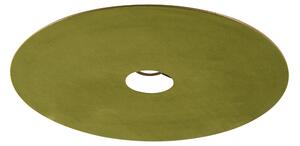 Klosz płaski welurowy zielony 45cm