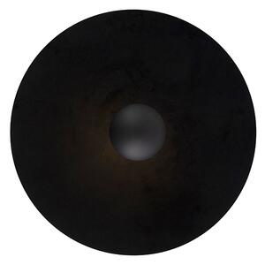 Plafon / Lampy sufitowe czarny klosz płaski czarny 45cm - Combi Oswietlenie wewnetrzne