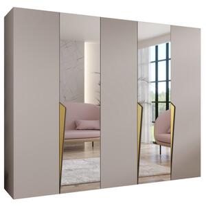 Szafa uchylna otwierana Piano 2 250 wys. 202 cm kaszmir + u. zÅoty