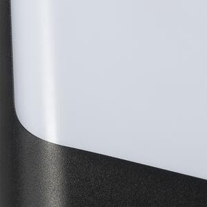 Zewnetrzna Designerski Kinkiet / Lampa scienna zewnętrzny czarny z diodą LED IP44 z czujnikiem światła i ciemności - Khuvan Oswietlenie zewnetrzne