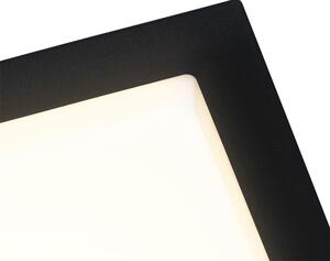 Zewnetrzna Nowoczesna lampa sufitowa czarna kwadratowa z LED IP44 - Lys Oswietlenie zewnetrzne