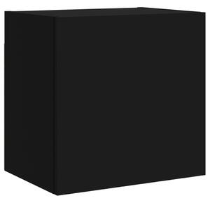 Ścienna szafka TV, czarna, 40,5x30x40 cm