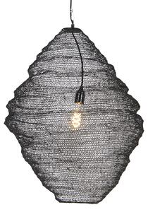 Orientalna lampa wisząca czarna 60 - Nidum Oswietlenie wewnetrzne