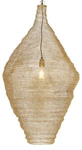 Orientalna lampa wisząca złota 60 cm - Nidum L. Oswietlenie wewnetrzne