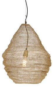 Orientalna lampa wisząca złota 45 cm - Nidum Oswietlenie wewnetrzne