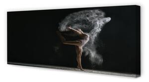 Obraz na płótnie Kobieta dym