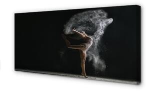 Obraz na płótnie Kobieta dym