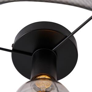 Industrialna lampa sufitowa czarna - Drum Mesh Oswietlenie wewnetrzne