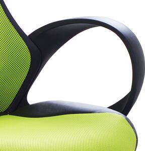 Krzesło biurowe fotel z regulacją wysokości obrotowe zielone iChair Beliani