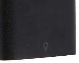 Zewnetrzna Nowoczesny Kinkiet / Lampa scienna zewnętrzny czarny 11,5 cm z diodą LED IP65 - Batt Oswietlenie zewnetrzne