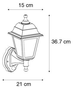 Zewnetrzna Antyczny Kinkiet / Lampa scienna złoty IP44 z czujnikiem ruchu - Capital Oswietlenie zewnetrzne