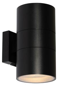 Zewnetrzna Kinkiet / Lampa scienna zewnętrzny czarny 2-punktowy AR111 IP44 - Duo Oswietlenie zewnetrzne