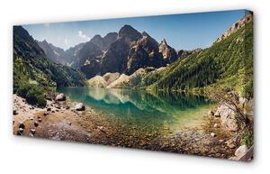 Obraz na płótnie Góry jezioro