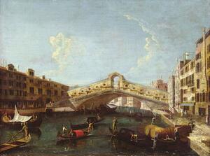 Reprodukcja The Rialto in Venice, (1697-1768) Canaletto