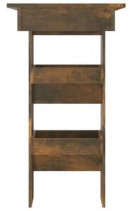 Stolik barowy, przydymiony dąb, 102x45x103,5 cm