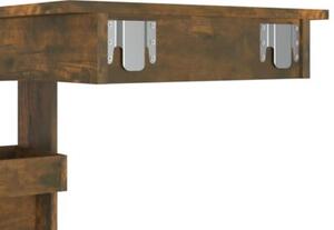 Stolik barowy, przydymiony dąb, 102x45x103,5 cm
