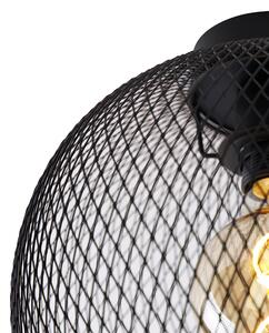 Nowoczesny Plafon / Lampy sufitowe czarny 30cm - Mesh Ball Oswietlenie wewnetrzne