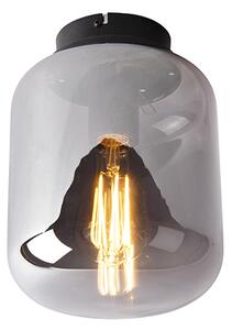 Designerski Plafon / Lampy sufitowe czarny lustrzane szkło - Bliss Oswietlenie wewnetrzne
