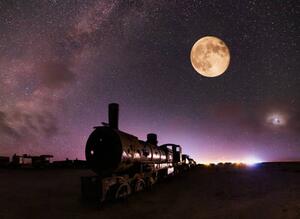 Fotografia Old locomotive in the train cemetery, Anton Petrus